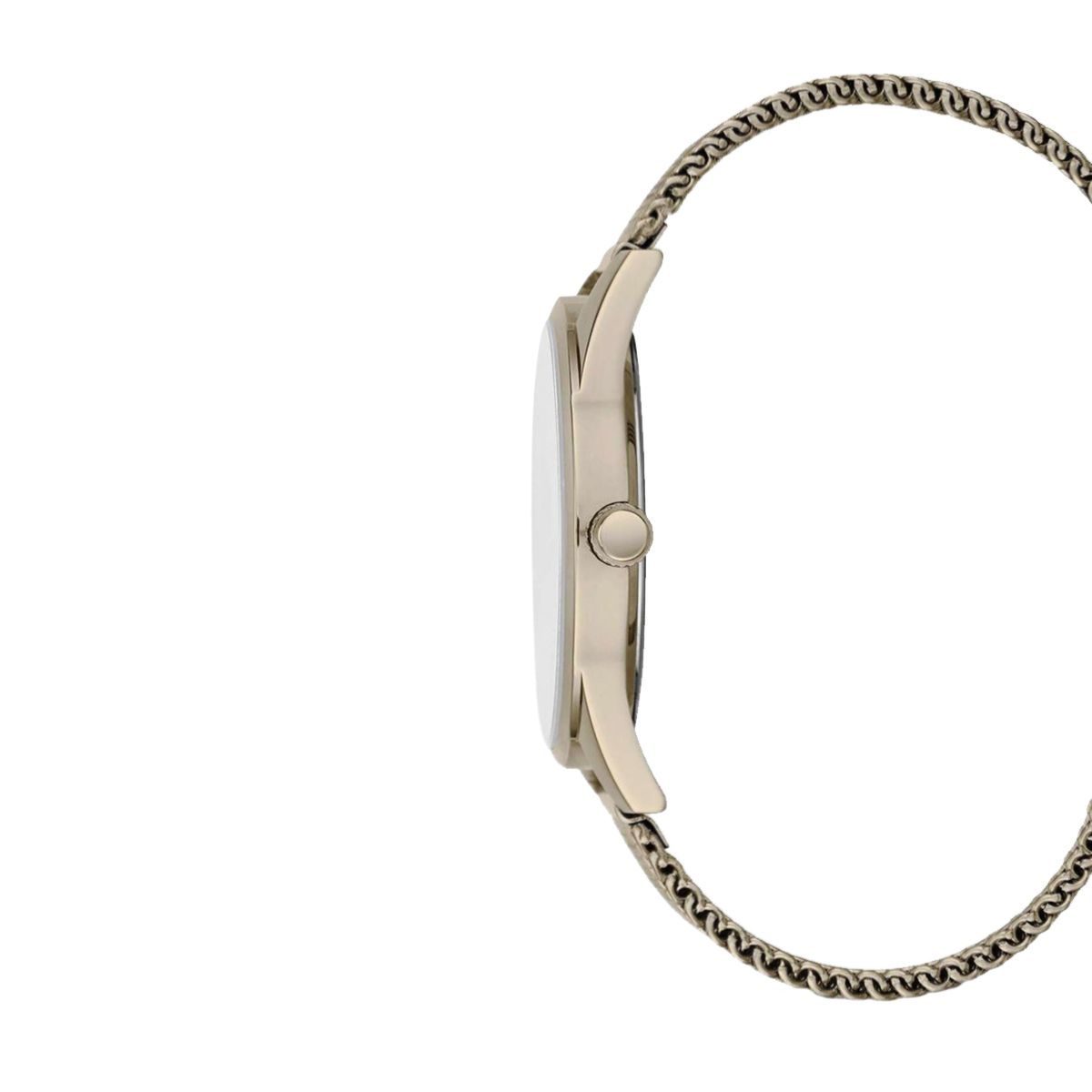 Kenneth Cole Gunmetal Warm Silver-Tone Multifunctional Mesh Watch - Image 2