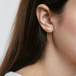 Julie Sandlau Ocean Backdrops Gold Μενταγιόν Σκουλαρίκια - Image 2