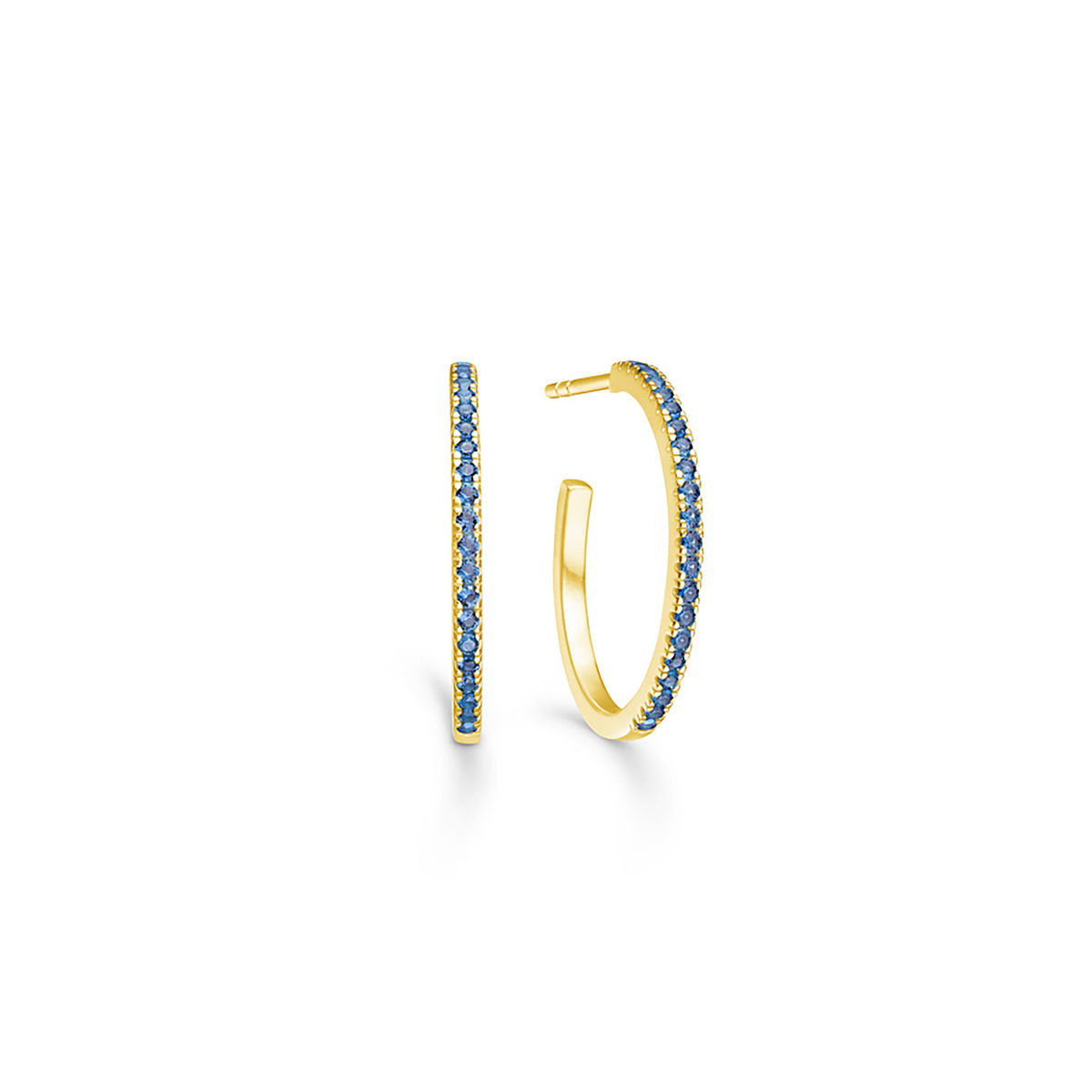 ID Fine Simplicity Blue Κρίκοι - Image 1