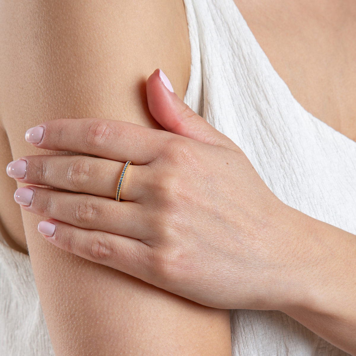 ID Fine Simplicity Blue Δαχτυλίδι - Image 2