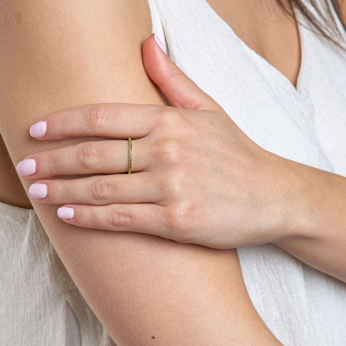 ID Fine Simplicity Green Δαχτυλίδι - Image 3