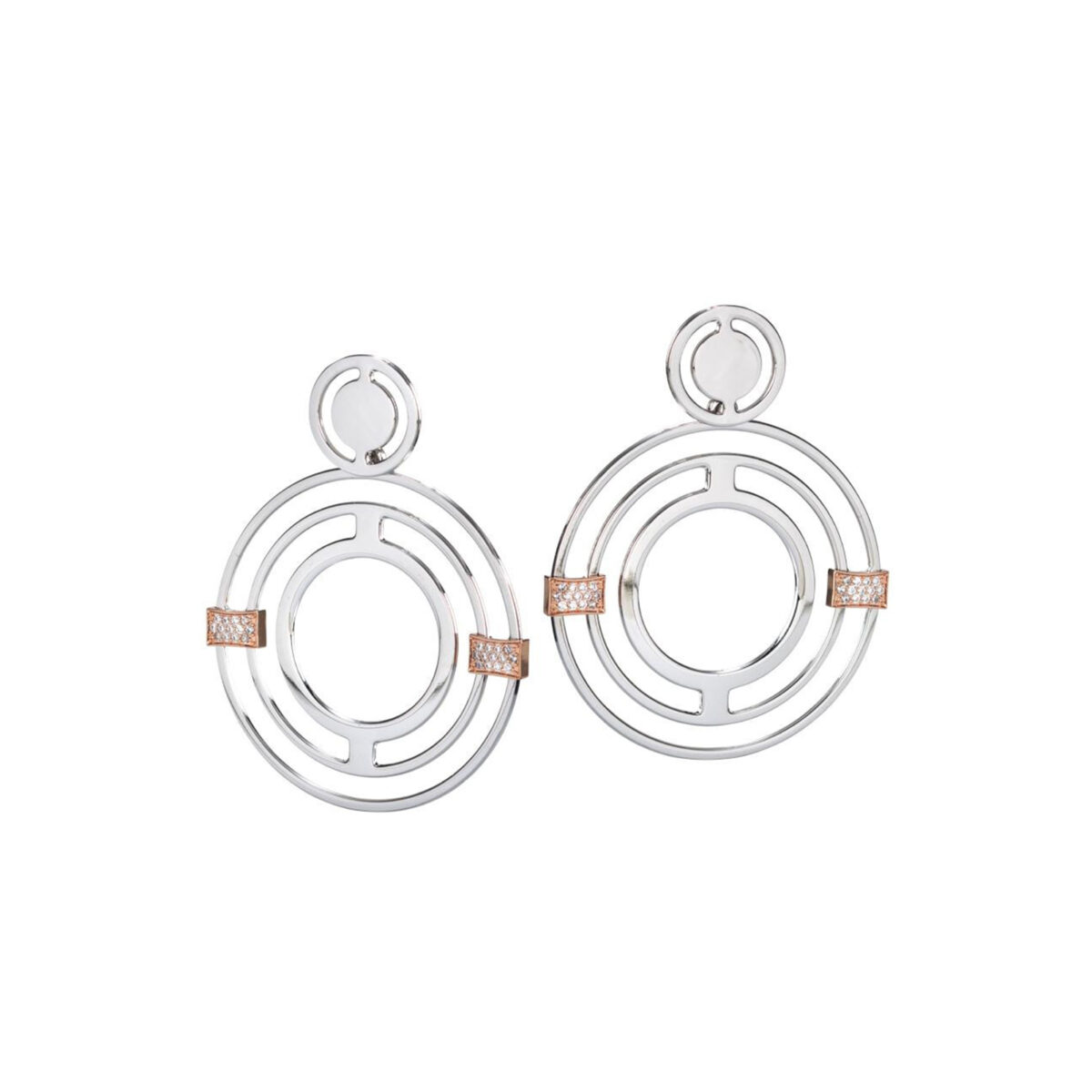 XOR277 Boccadamo Concentric Circles Σκουλαρίκια - Image 1