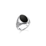 Thomas Sabο Signet Black Δαχτυλίδι