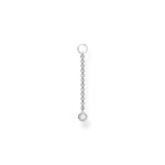 Thomas Sabo White Stone Μενταγιόν Σκουλαρίκι