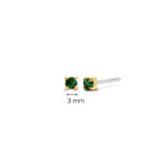 Ti Sento Malachite Gold Mini Σκουλαρίκια - Image 5