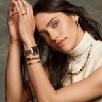 Coeur De Lion GeoCUBE® Big Gemstones Rose Gold-Brown Κολιέ - Image 2