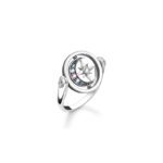 Thomas Sabo Royalty Star & Moon Signet Silver Δαχτυλίδι - Image 3