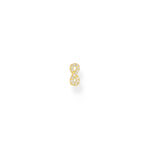 Thomas Sabo Single Stud Infinity Gold Σκουλαρίκι