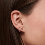 Thomas Sabo Single Stud Leaves Rose Σκουλαρίκι - Image 2