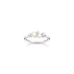Thomas Sabo Pearls White Stones Silver Δαχτυλίδι