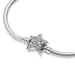 Pandora Moments Asymmetric Star Clasp Snake Chain Βραχιόλι - Image 2
