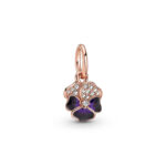Pandora Deep Purple Pansy Flower Dangle Σύμβολο