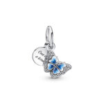 Pandora Blue Butterfly & Quote Double Dangle Σύμβολο