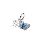 Pandora Blue Butterfly & Quote Double Dangle Σύμβολο - Image 2