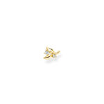 Thomas Sabo Single Stud Leaves Gold Σκουλαρίκι