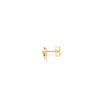 Thomas Sabo Single Stud Leaves Gold Σκουλαρίκι - Image 2