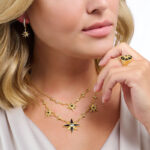 Thomas Sabo Cosmic Royalty Stars Gold Κολιέ - Image 3