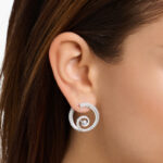 Thomas Sabo Round Big Wave White Stones Σκουλαρίκια - Image 2