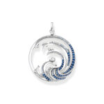 Thomas Sabo Wave Blue Stones Μενταγιόν