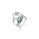 Thomas Sabo Wave Blue Stones Δαχτυλίδι