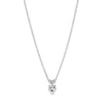 Pandora Double Heart Pendant Sparkling Collier Κολιέ