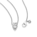 Pandora Double Heart Pendant Sparkling Collier Κολιέ - Image 2