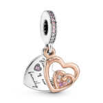 Pandora Entwined Infinite Hearts Double Dangle Σύμβολο