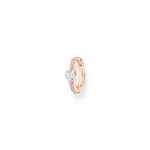 Thomas Sabo Pavé Rose Hoop Tiny Heart Single Σκουλαρίκι