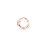 Thomas Sabo Pavé Rose Hoop Tiny Heart Single Σκουλαρίκι - Image 3