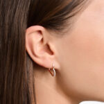 Thomas Sabo Pavé Rose Hoop Heart Single Σκουλαρίκι - Image 2