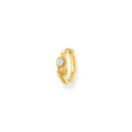 Thomas Sabo Rope with Knot Gold Single Σκουλαρίκι