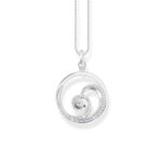 Thomas Sabo Round Wave White Stones Κολιέ