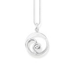 Thomas Sabo Round Wave White Stones Κολιέ - Image 3