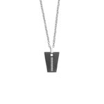 Boccadamo Geometric Pendant Black Κολιέ