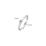 Ti Sento Slim Solitaire Silver Δαχτυλίδι - Image 6