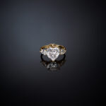 Chiara Ferragni First Love Three Stones Heart Gold Δαχτυλίδι - Image 5