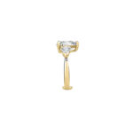 Chiara Ferragni First Love Three Stones Heart Gold Δαχτυλίδι - Image 3