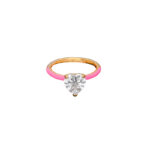 Chiara Ferragni Love Parade Heart Stone Pink Δαχτυλίδι