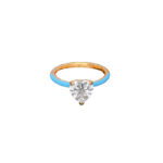 Chiara Ferragni Love Parade Heart Stone Blue Δαχτυλίδι