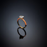 Chiara Ferragni Love Parade Heart Stone Orange Δαχτυλίδι - Image 3