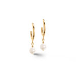 Coeur De Lion Creole Freshwater Pearl Gold Σκουλαρίκια