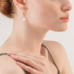 Coeur De Lion Creole Freshwater Pearl Gold Σκουλαρίκια - Image 4