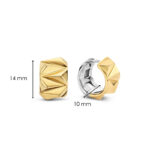 Ti Sento Edgy Bold Gold Κρικάκια - Image 5