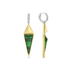 Ti Sento Diamond Shape Malachite Pendants Κρικάκια - Image 4