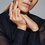 Pandora Beaded Wishbone Rose Δαχτυλίδι - Image 3