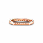 Pandora Signature Logo Bar Stacking Rose Δαχτυλίδι - Image 3
