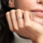 Pandora Timeless Sparkling Wishbone Heart Rose Δαχτυλίδι - Image 5