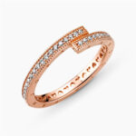 Pandora Signature Sparkling Overlapping Rose Δαχτυλίδι - Image 3