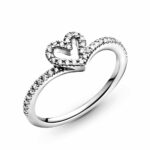 Pandora Timeless Sparkling Wishbone Heart Δαχτυλίδι - Image 4