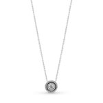 Pandora Sparkling Double Halo Collier Κολιέ